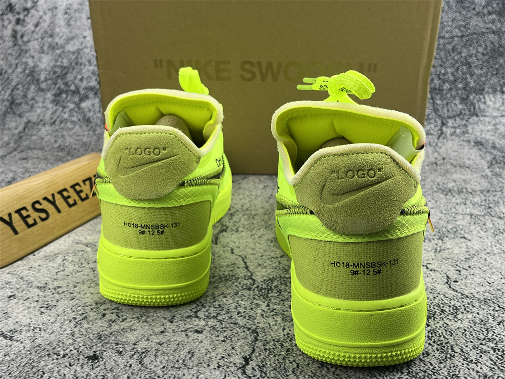 UA THE 10: NIKE AIR FORCE 1 LOW "OFF-WHITE" VOLT