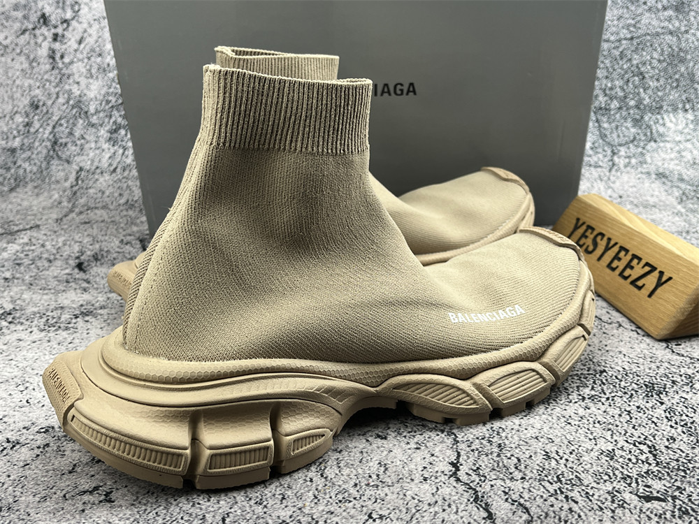 UA 3XL Beige Sock Sneaker