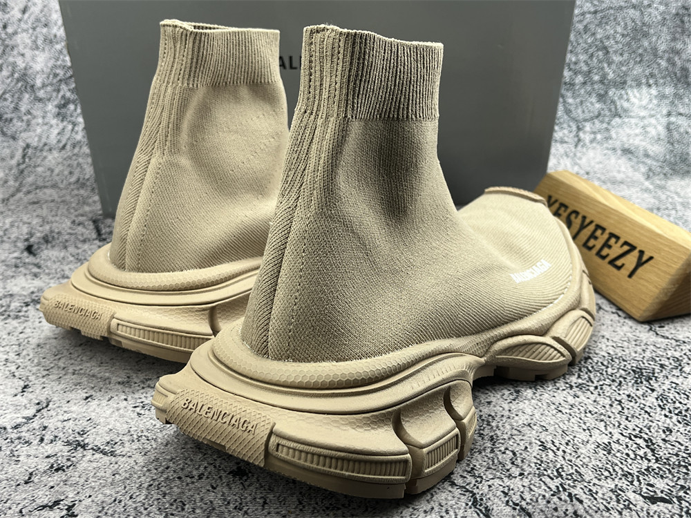 UA 3XL Beige Sock Sneaker