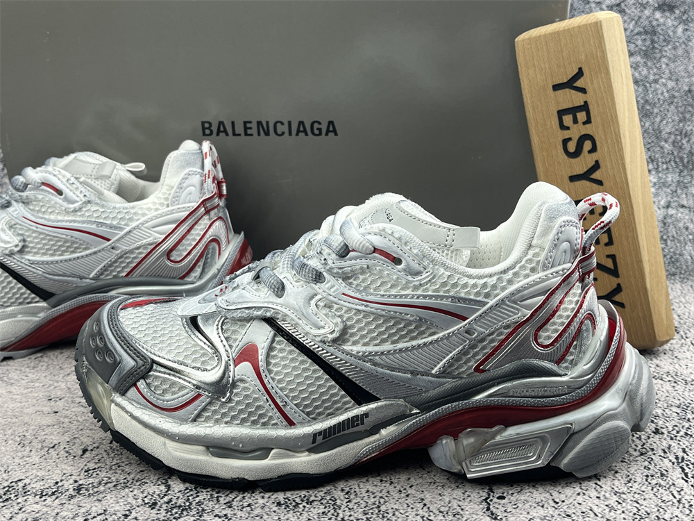 UA RUNNER GREY WHITE RED
