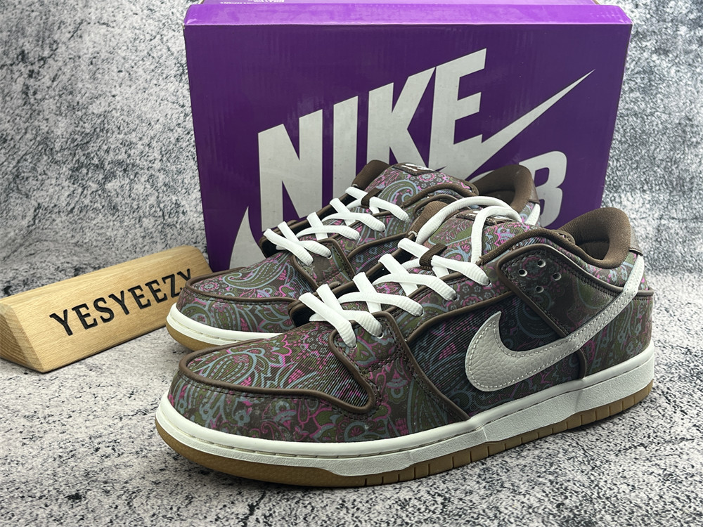 UA Nike SB Dunk Low Pro Paisley Brown
