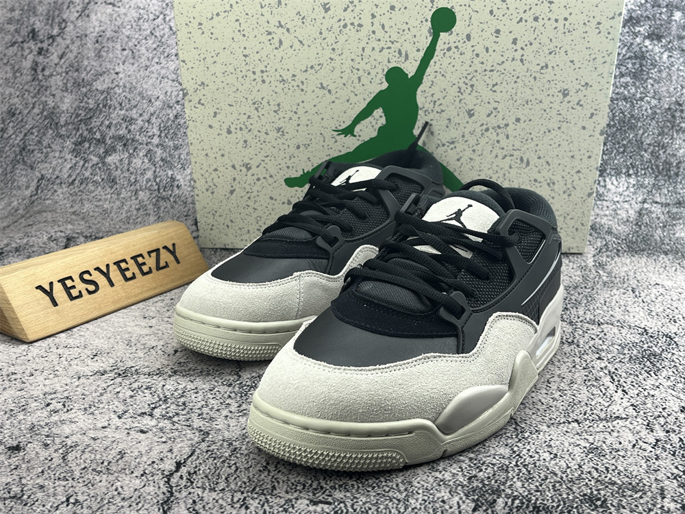 UA Jordan 4 RM Black Light Bone