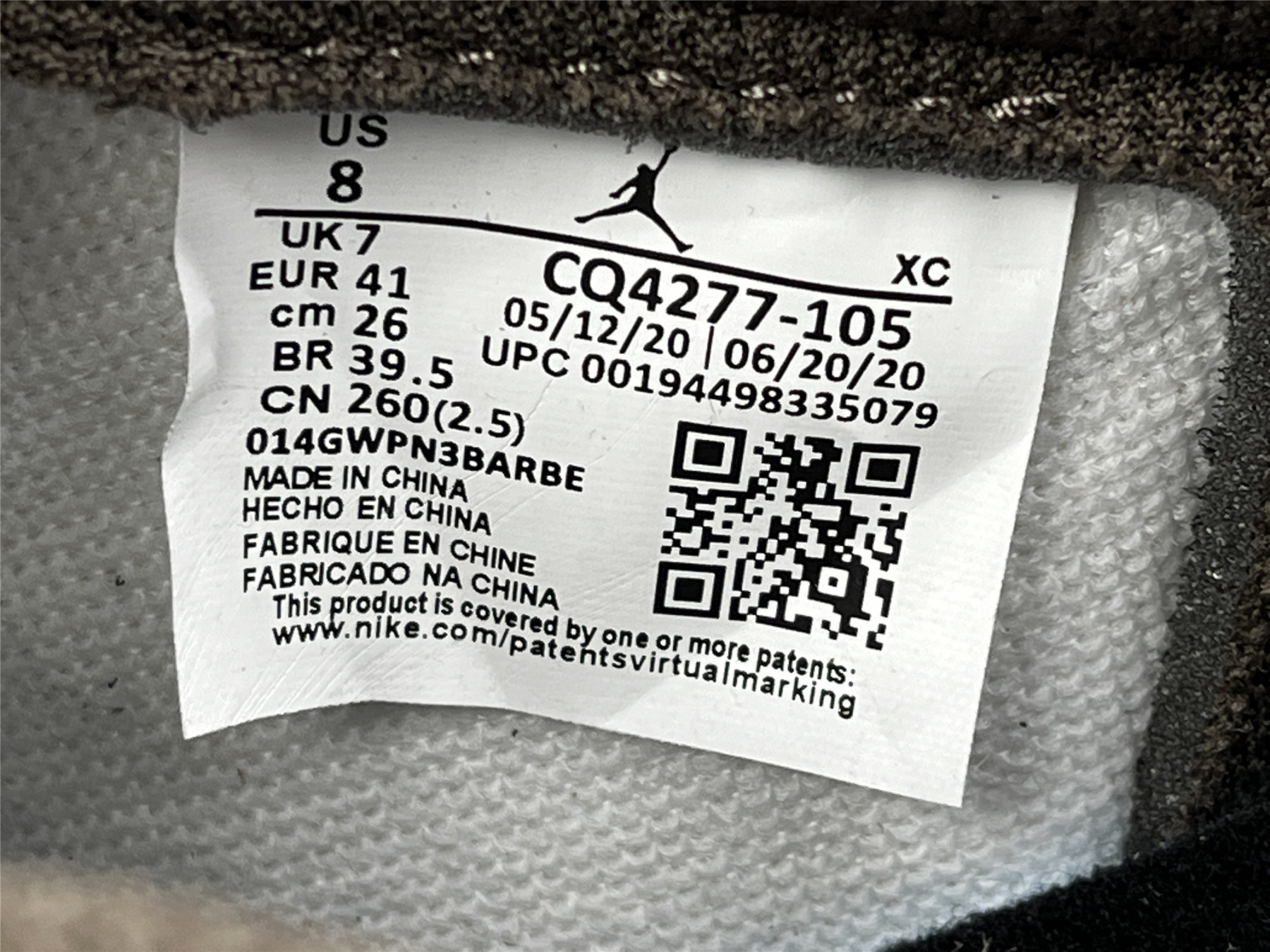 UA AIR JORDAN 1 LOW OG SP