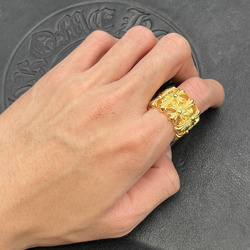 Ch*0me He**ts Cross Ring