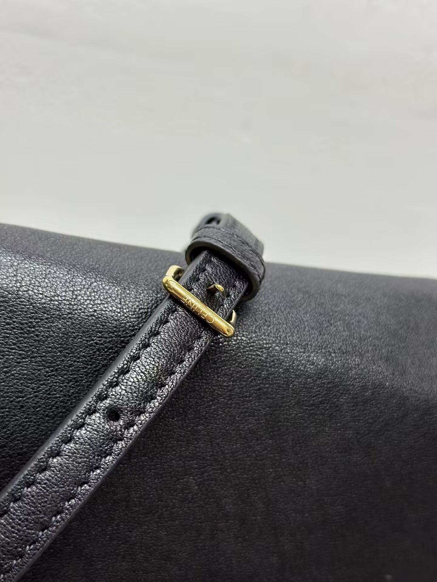 Ce1i*e SOFT TRIOMPHE BESACE IN S*pPLE SHINY LAMBSKIN 34x25x13cm