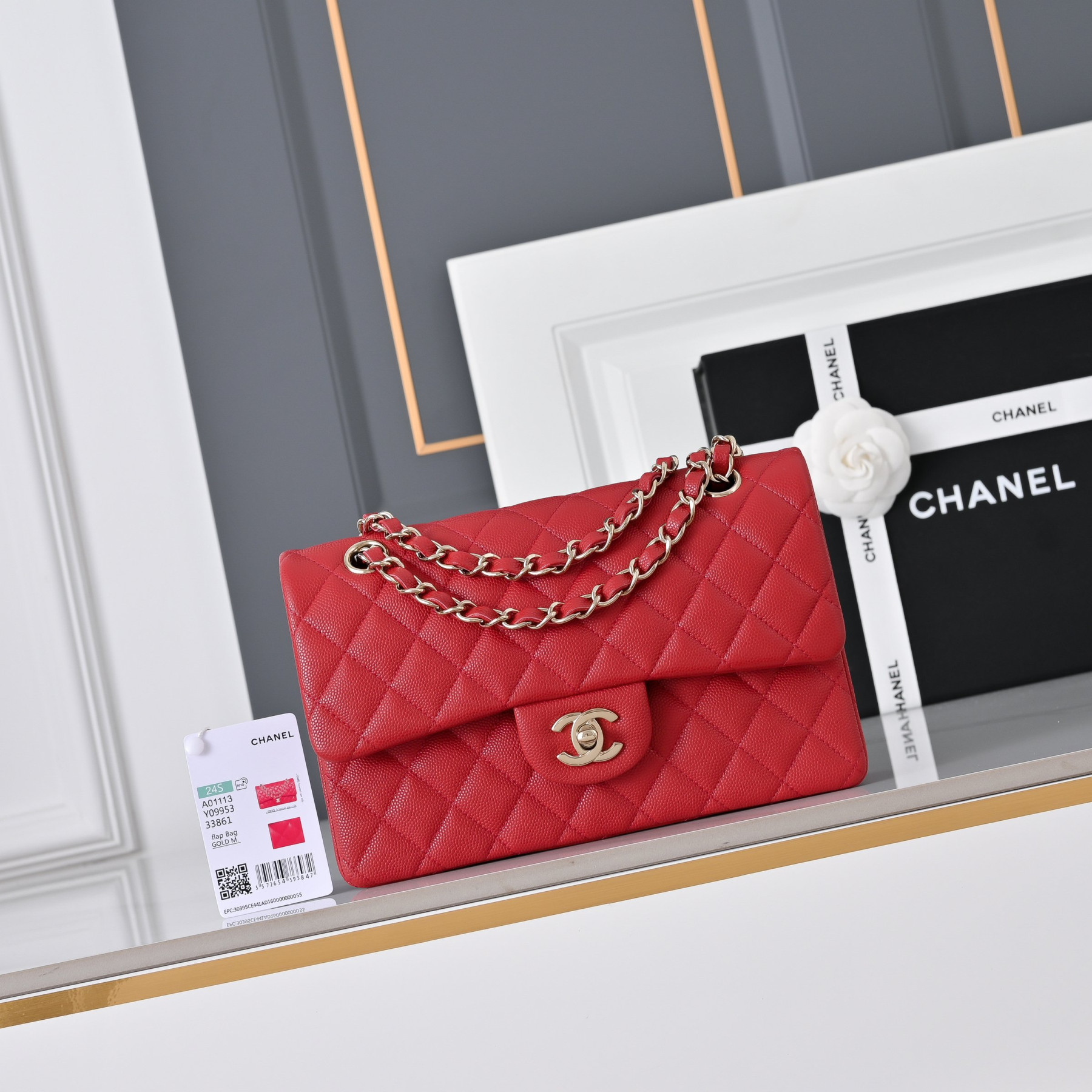 Ch**el Classic Flap handbag A01113 23x14.5x6cm
