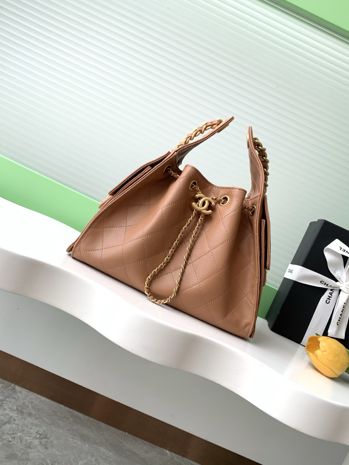 Ch**el 25C Bucket Bag 26x30x14cm