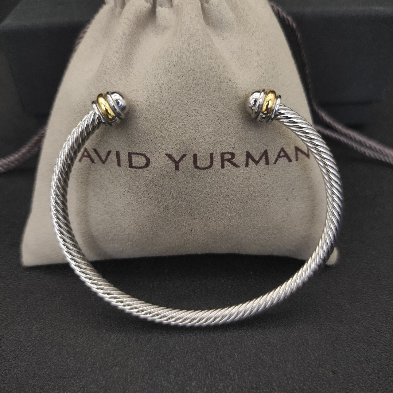 David Yurman 4mm Wrap Bracelet(wrist circumference 15-20cm)