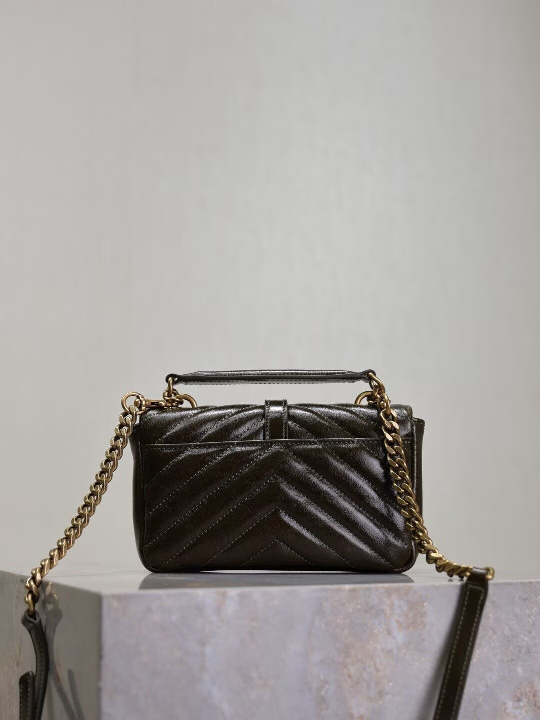 Y51 Loulou college mini Bag in Brown 20x13x3cm
