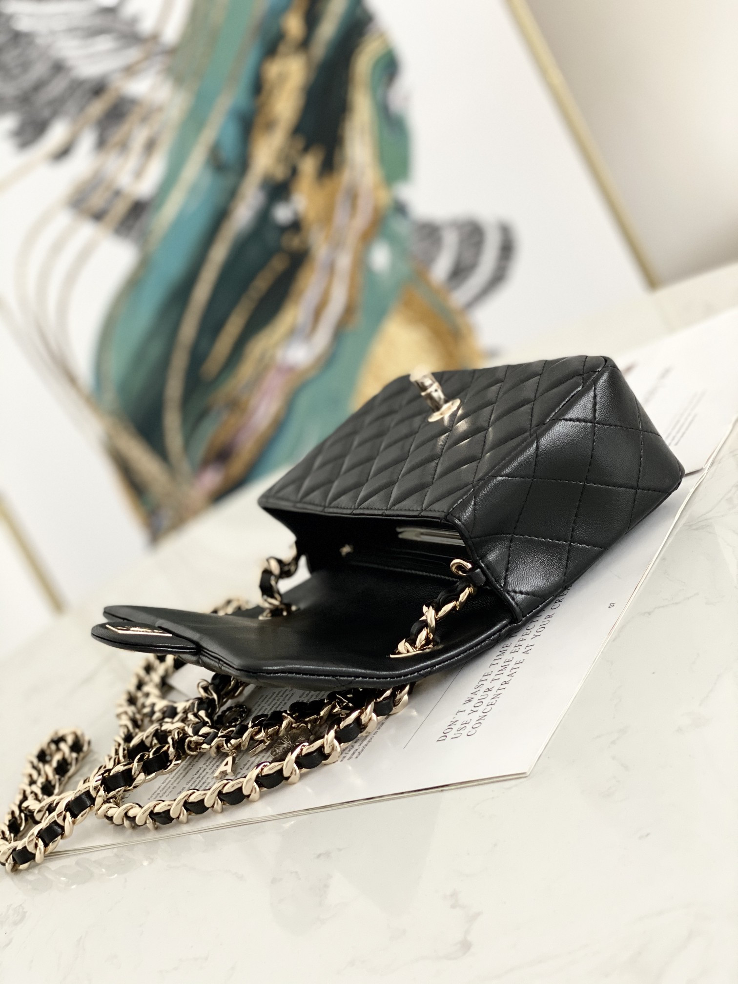 Ch**el Coco Charms Mini Flap Bag AS2326 20x12x6cm