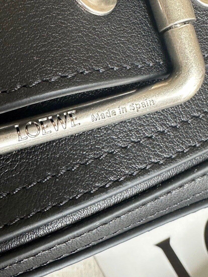 Loewe Small Puzzle Biker bag in shiny calfskin 16.5x24x10.5cm