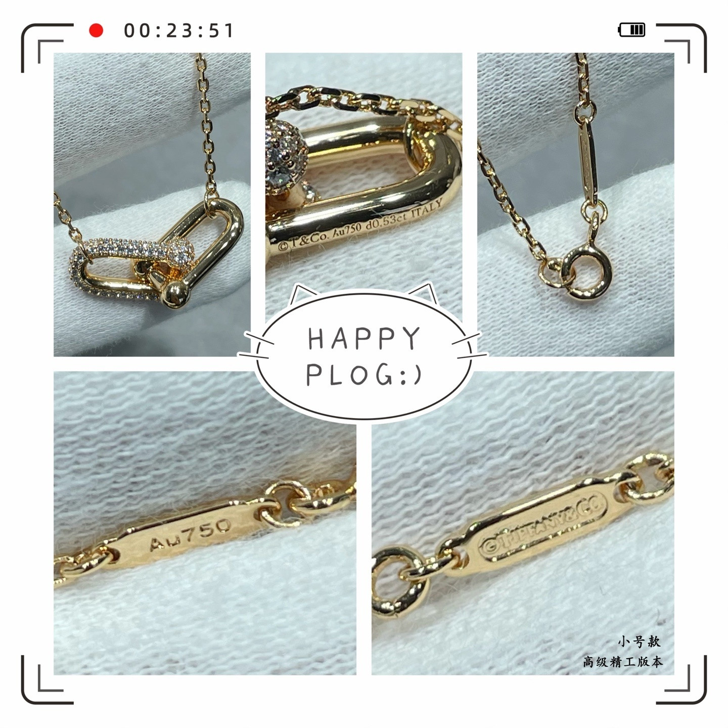 Tiffany & Co. Diamond-encrusted Double-ring Necklace