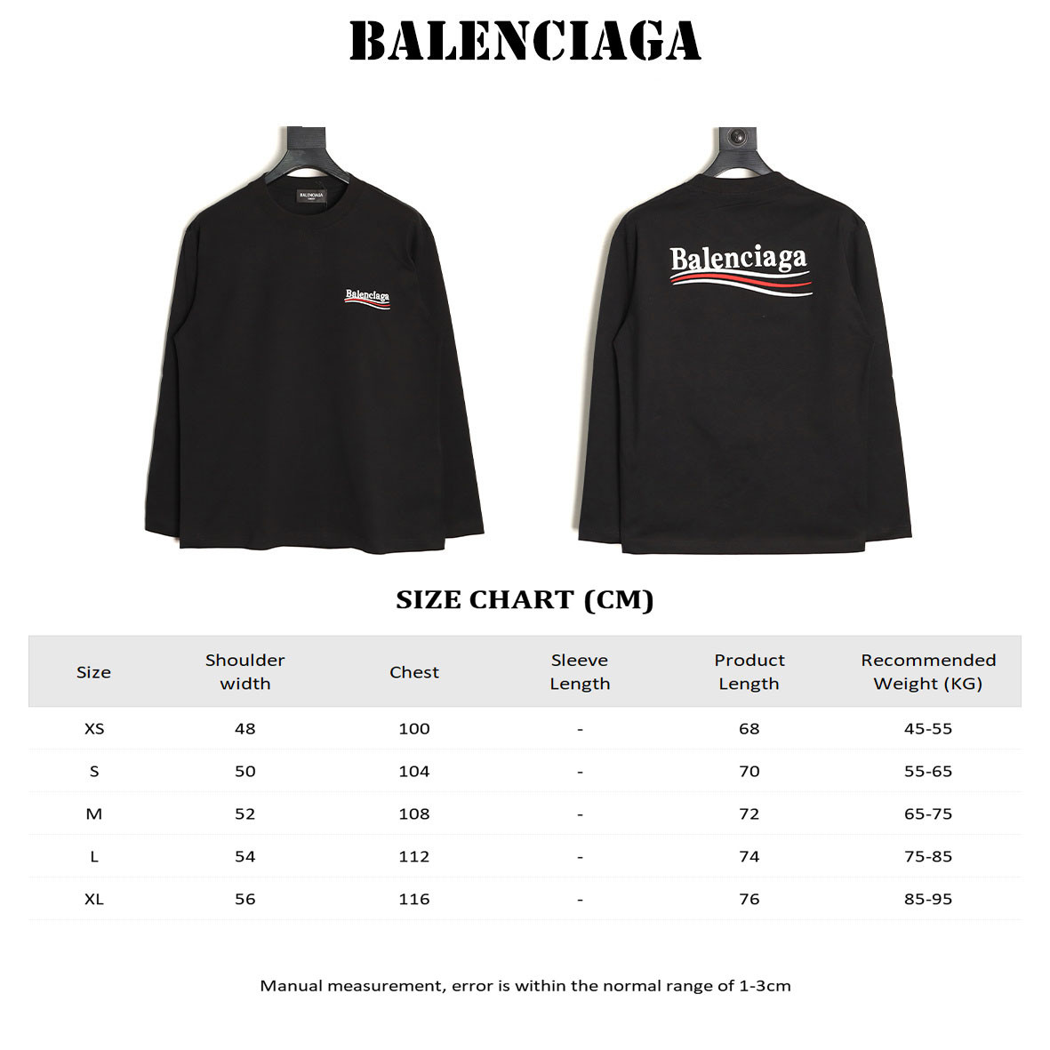 Ba1en*iaga Long-sleeved T-shirt