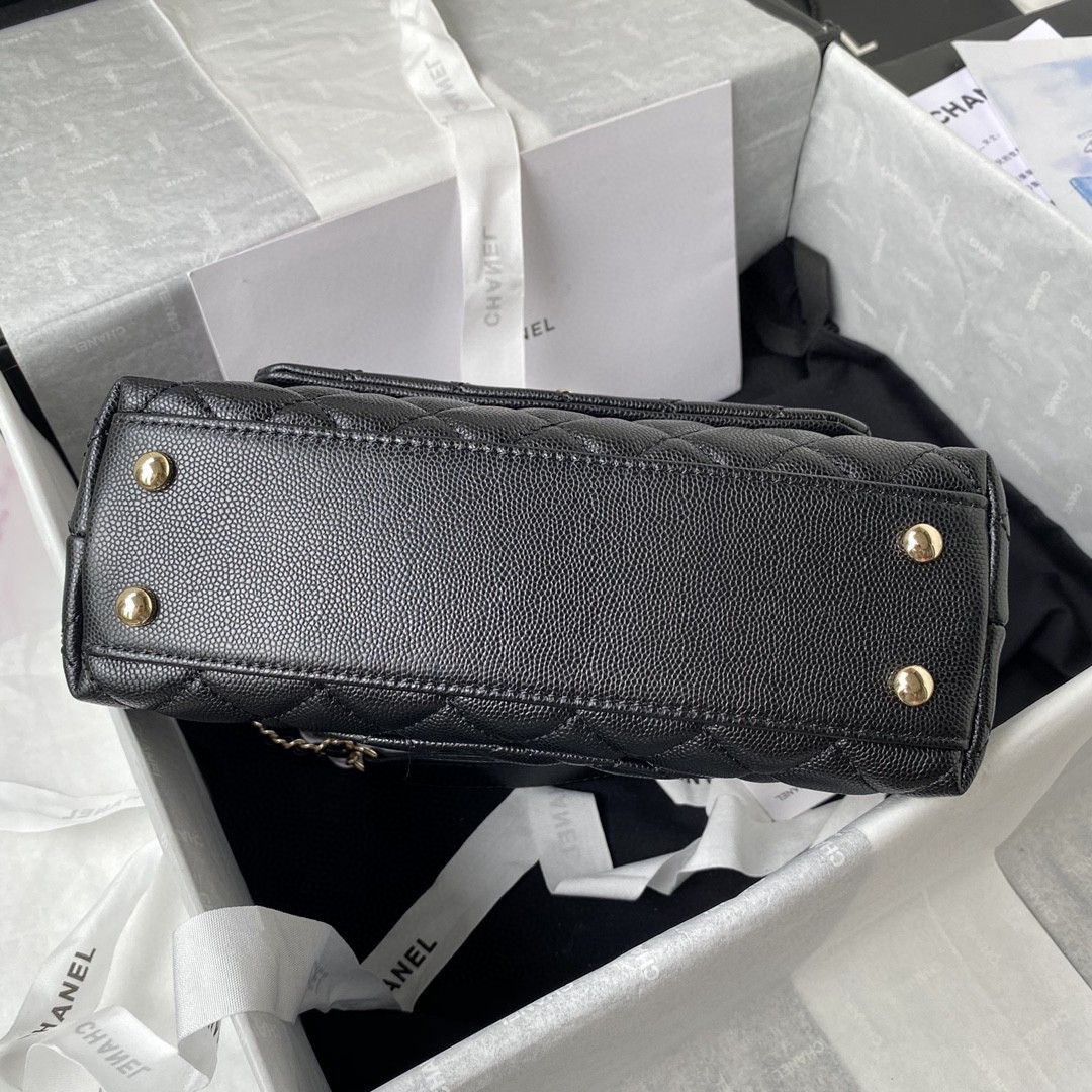 Ch**el Coco Handle Bag A92990 24x14x10cm