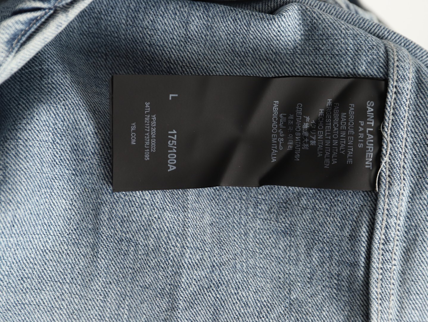 Sa1nt Lau*nt 25ss Denim Shirt Coats