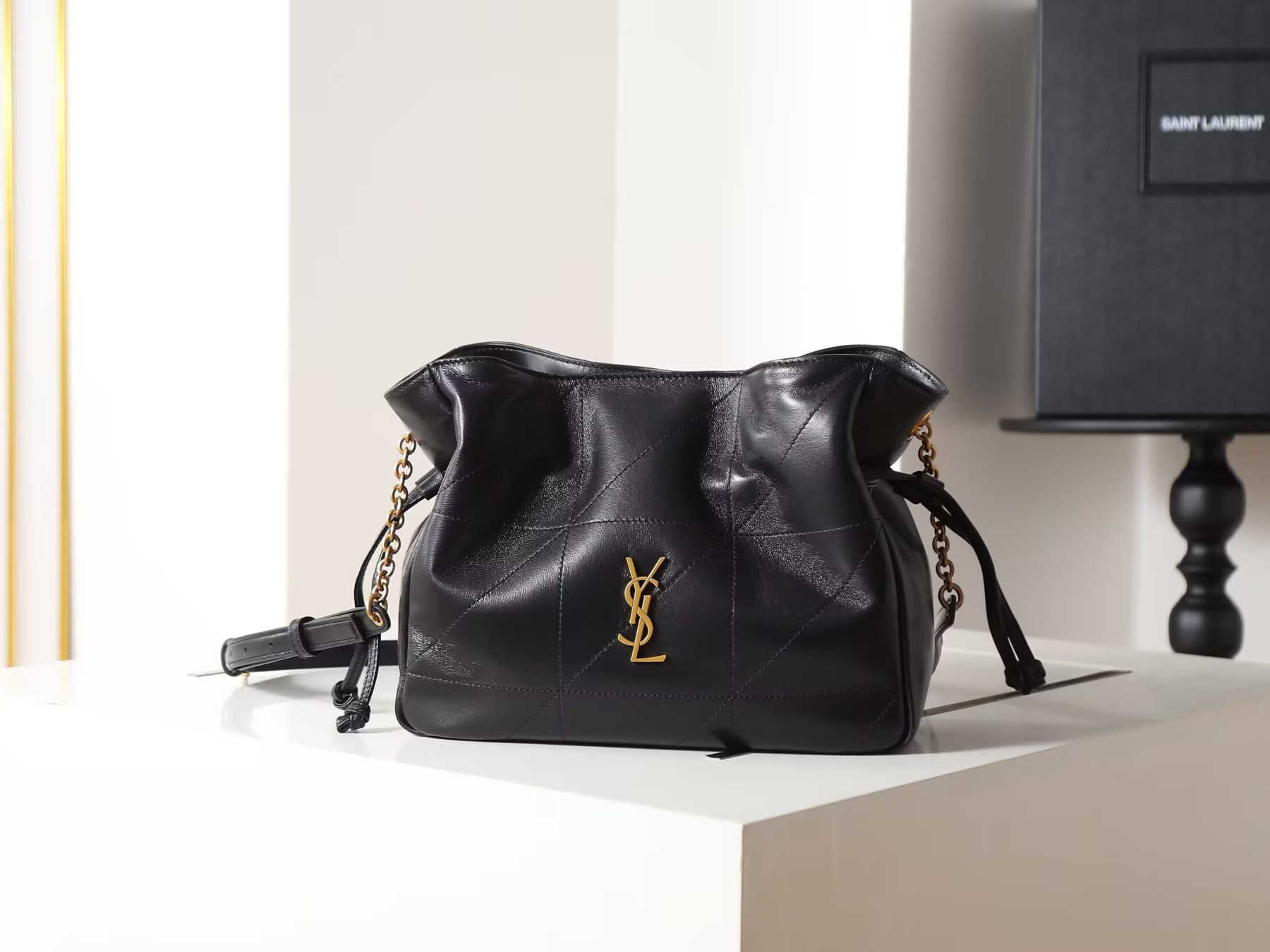 YSL Jamie 4.3 Pochon Quilted Leather Shoulder Bag 26x18x11cm