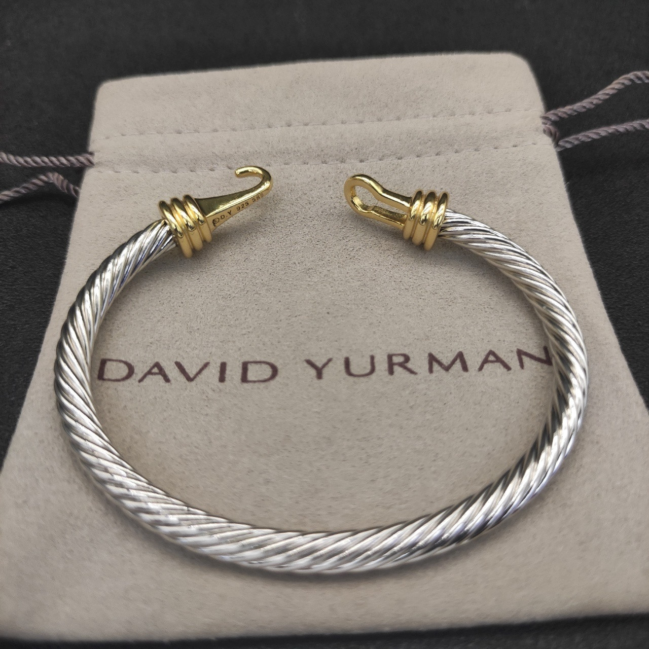 David Yurman 5mm Hook Bracelet(wrist circumference 15-19cm)