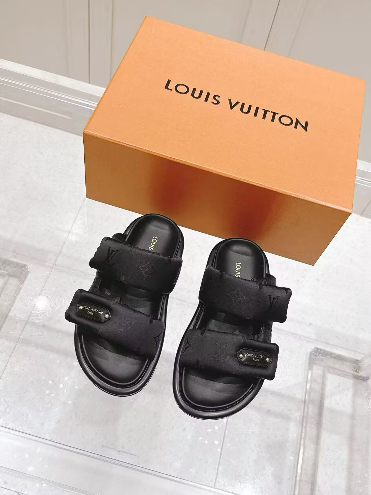 UA LV Pool Pillow Mules