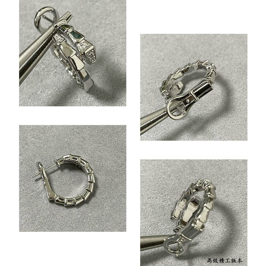 Bv1g*ai Head and tail drill snake Earrings