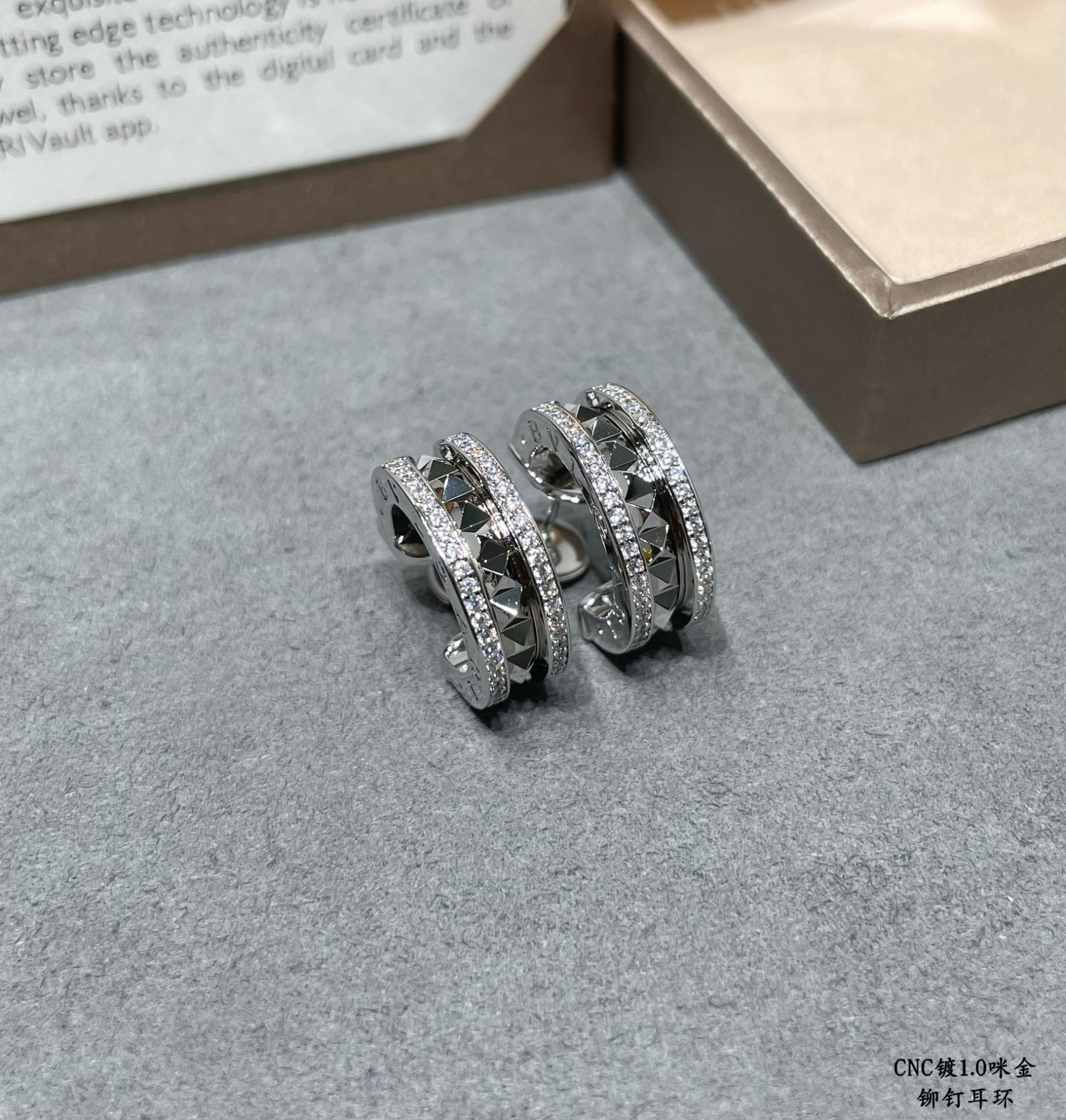 Bv1g*ai Drill rivets on both sides Earrings