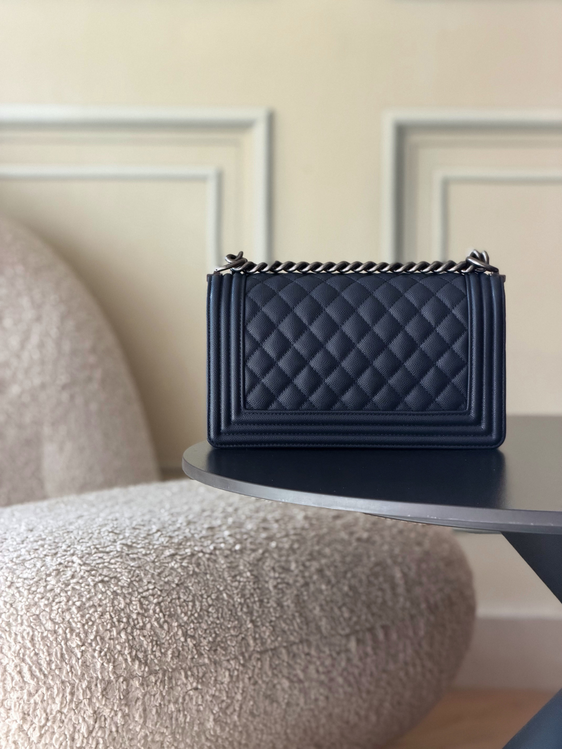 Ch**el Boy Handbag 15x25x9cm