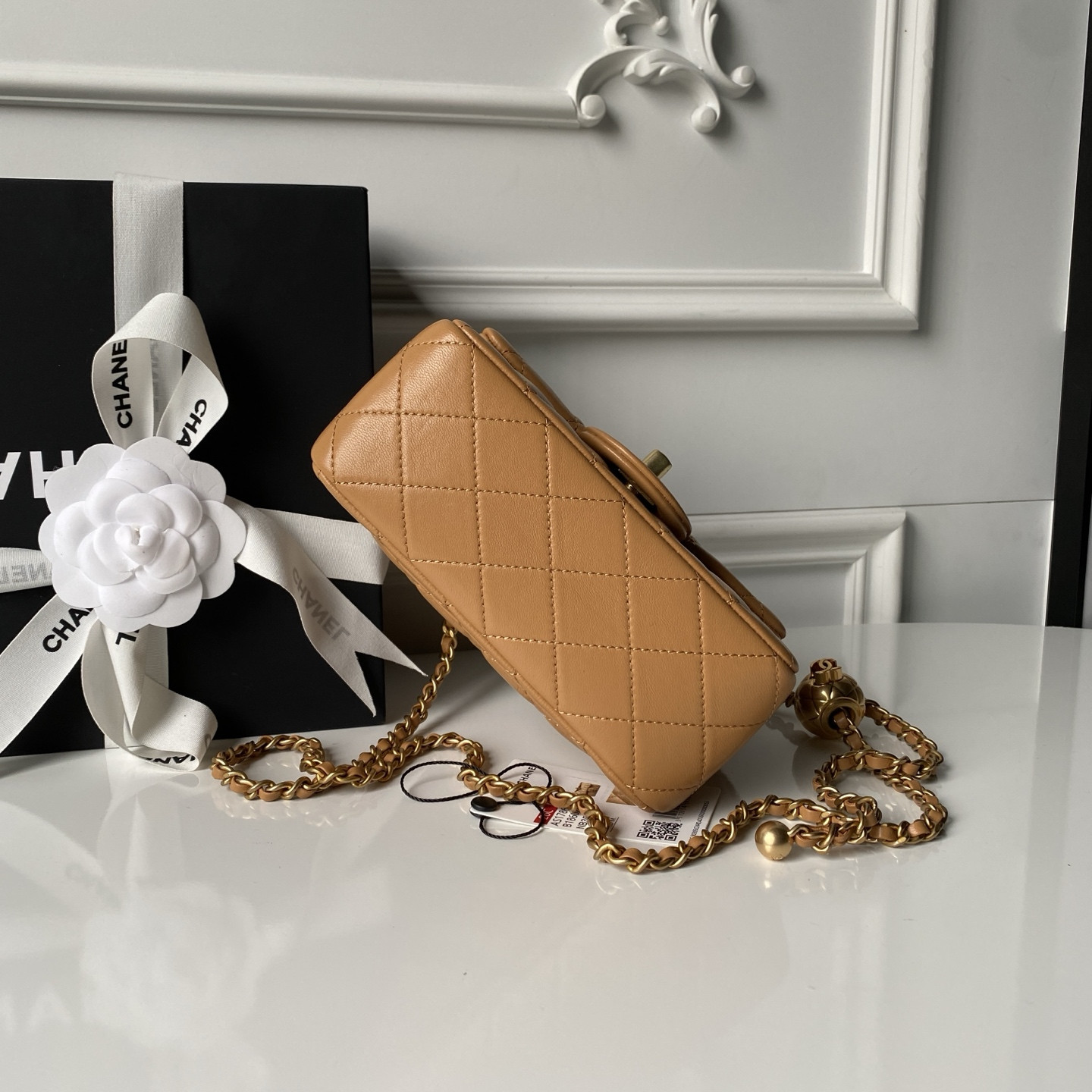 Ch**el MINI FLAP BAG 13.5x17x8cm