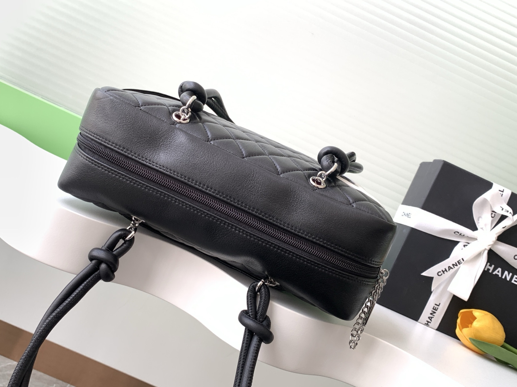 Chanel Cambon Tote Bag 15x27x10cm