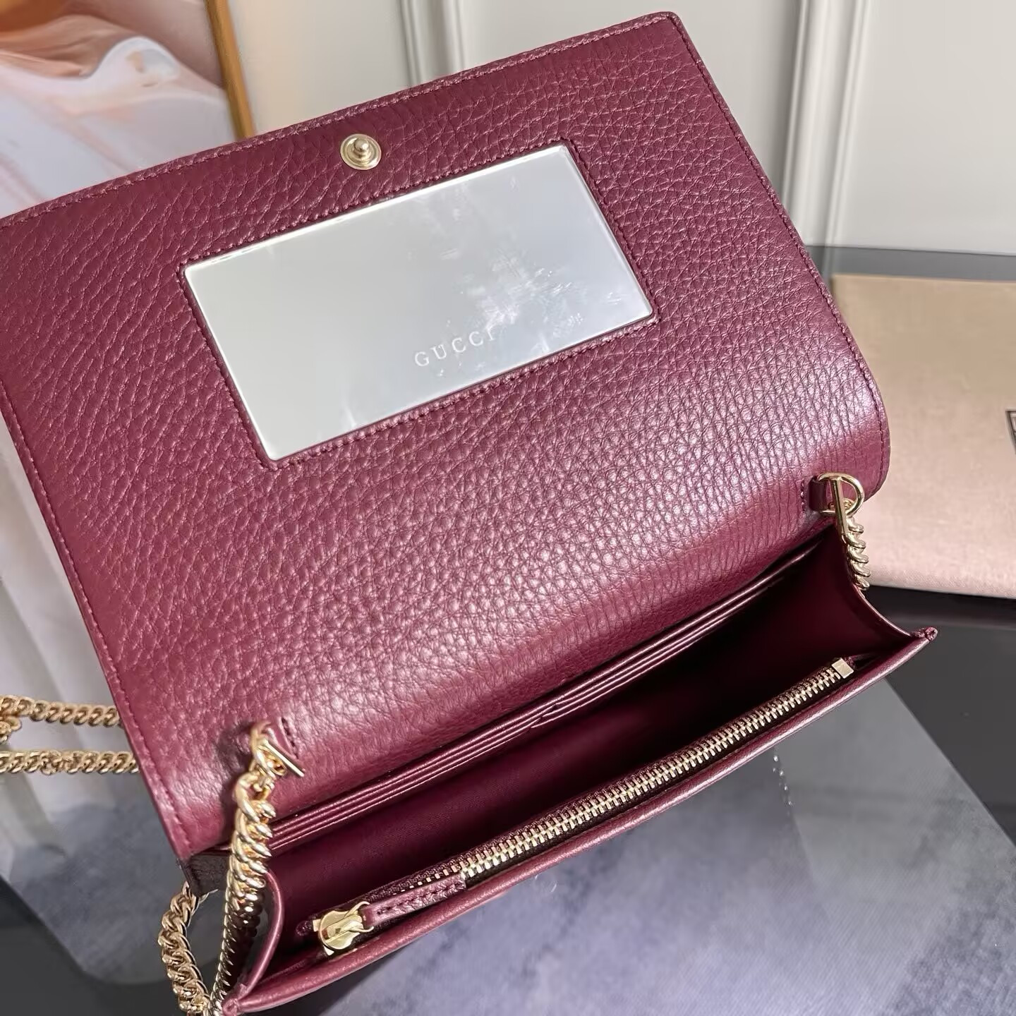 Gvc*1 GG Marmont Wallet on Chain 20x12.5x4cm