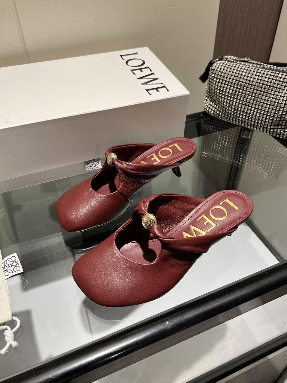 UA L0ew* Pebble Soft Mule