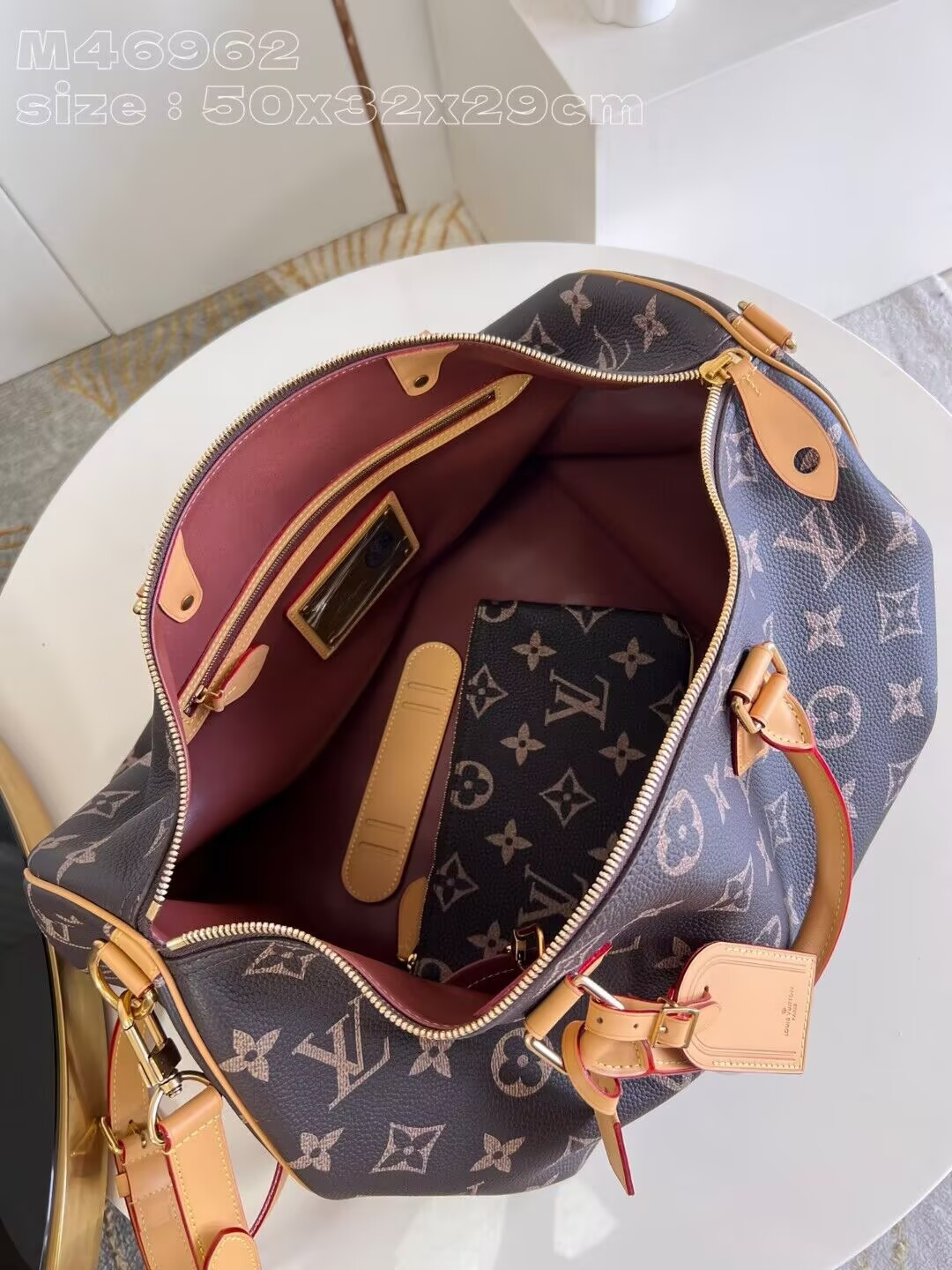 LV Speedy P9 Bandoulière 50 M46962 50x32x29cm(Customized about 10 days)
