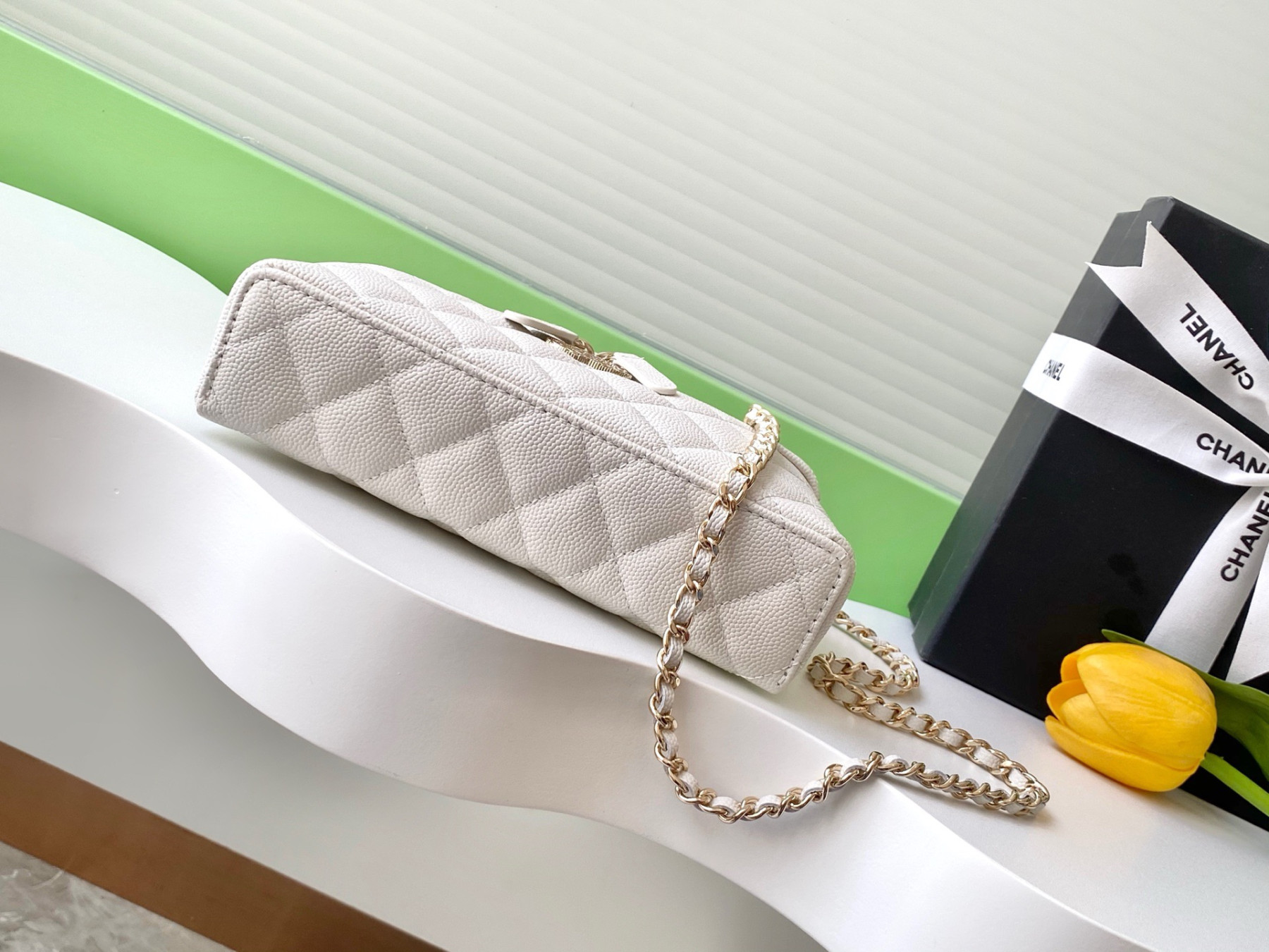 Ch**el Long Vanity With Chain 25C AP4531 17×19.5×5cm