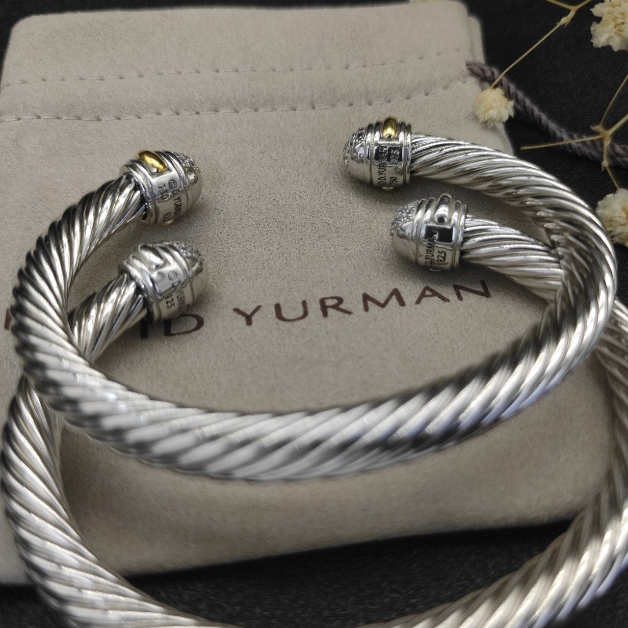 David Yurman 7mm Wrap Bracelet(wrist circumference 15-20cm)
