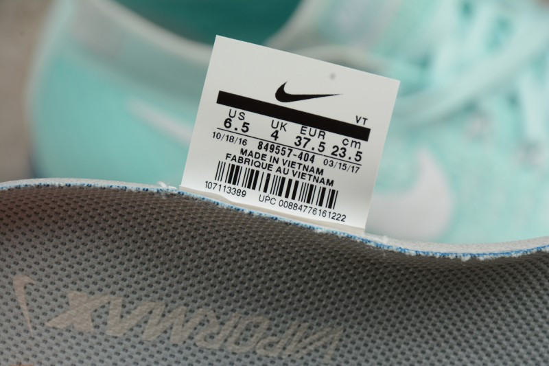 UA Nike Air Vapormax Flyknit Glacier Blue White Shoes