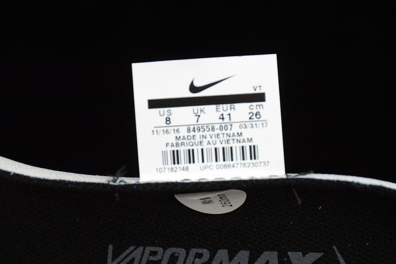 UA Nike Air Vapormax Flyknit Black Anthracite-Dark Grey Shoes