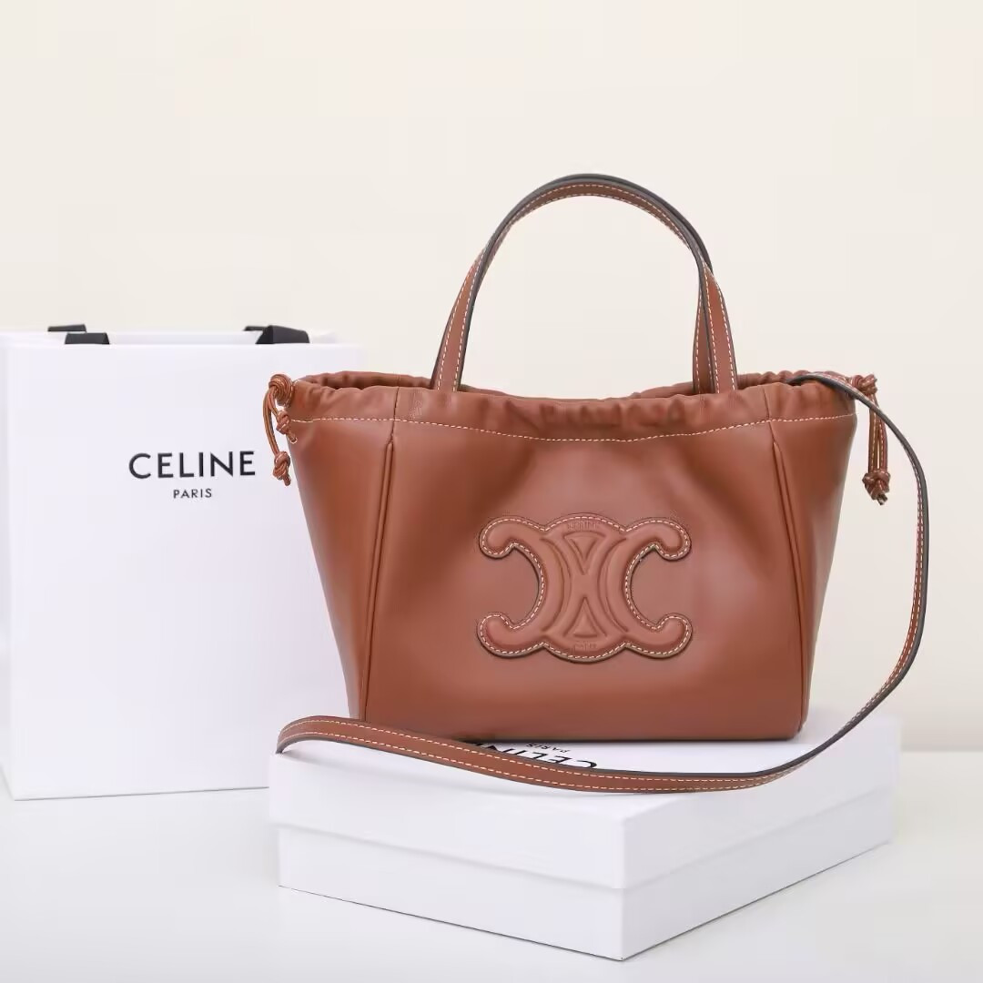 Ce1i*e Cabas Drawstring Triomphe Bag 22x17x15cm