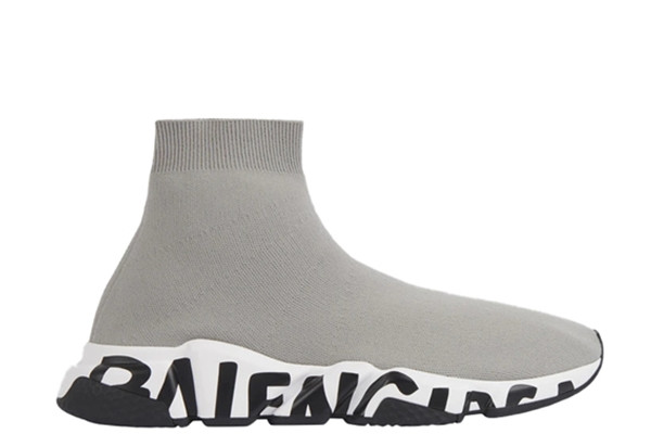 UA GRAFFITI SPEED SNEAKER GRAY BLACK WHITE
