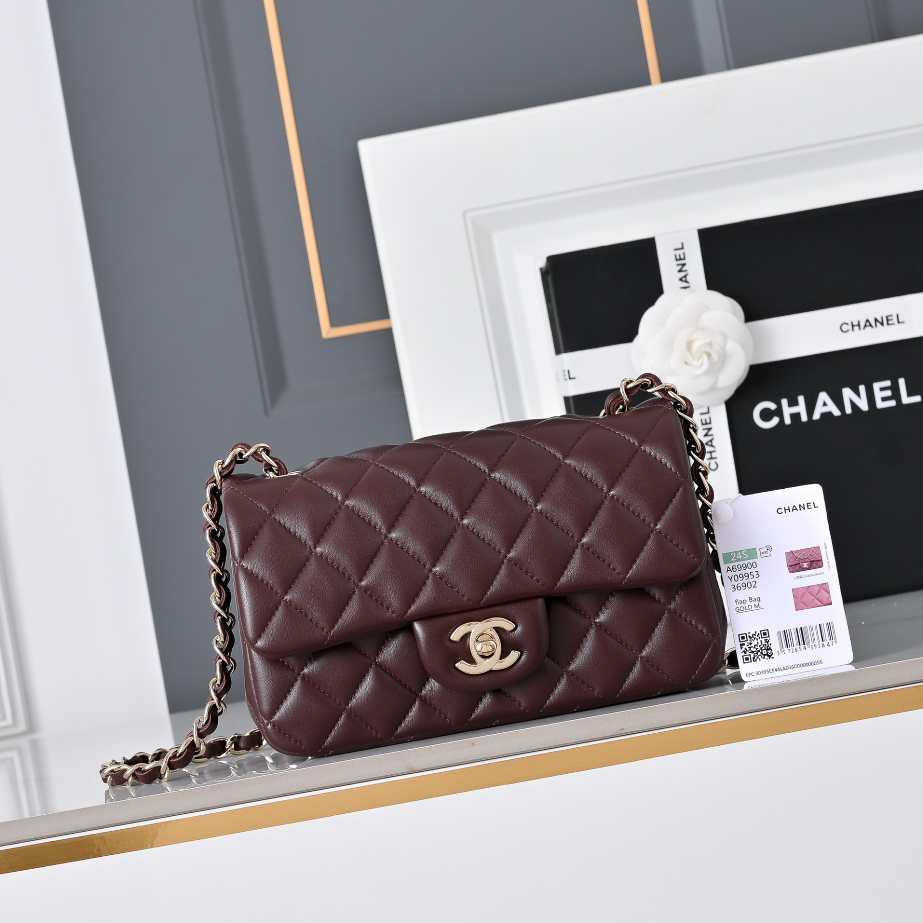 Ch**el mini flap bag 20x12x6.5cm