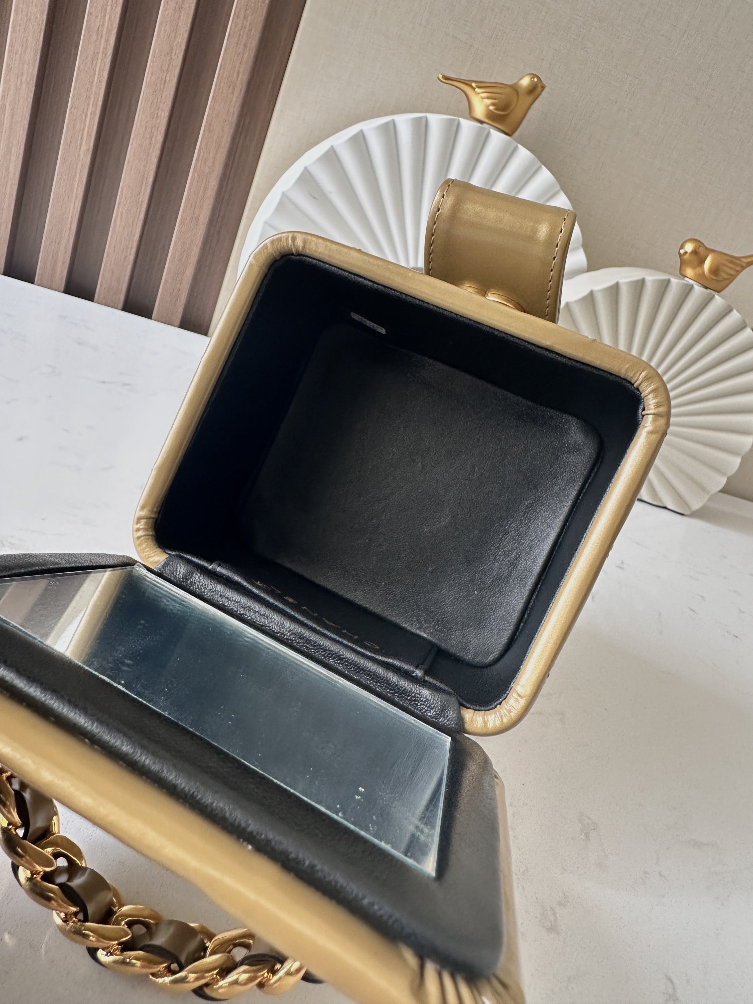 Chanel Vintage Cosmetic Bag 11x9.5x8.5cm