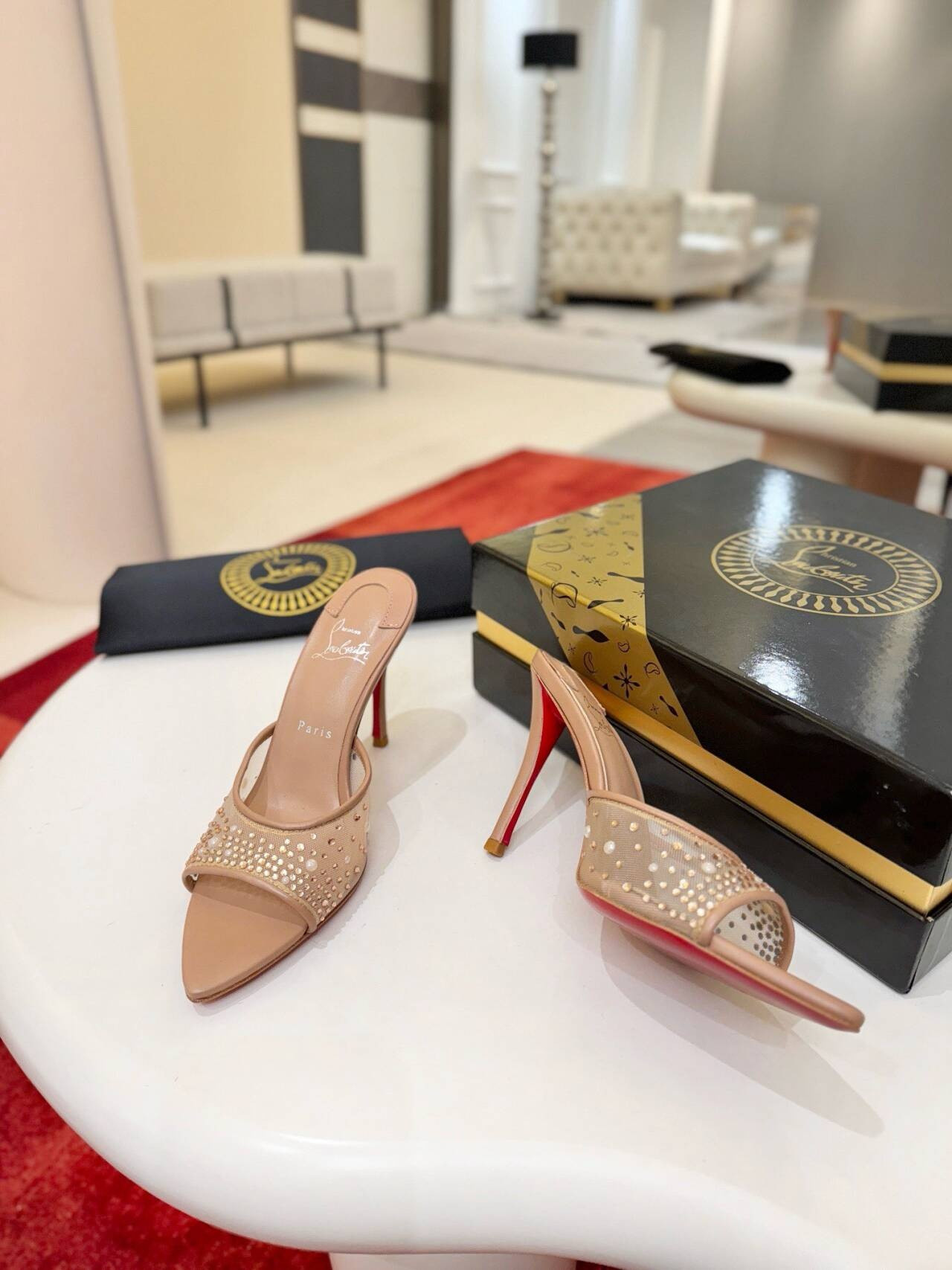 UA Chr1st1an Louboutin Miss Z Mule 10cm Heel