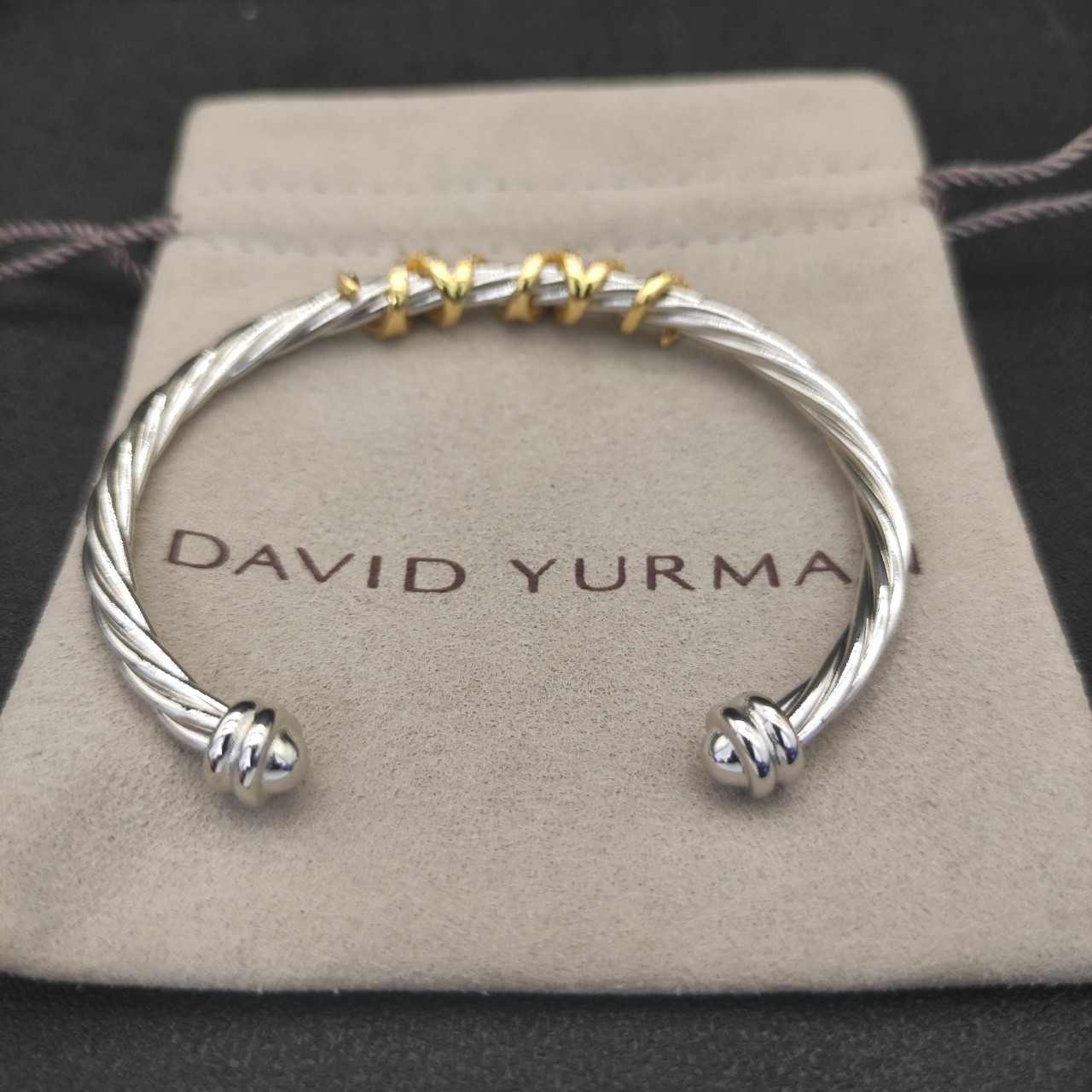 David Yurman 4mm Wrap Bracelet(wrist circumference 15-20cm)