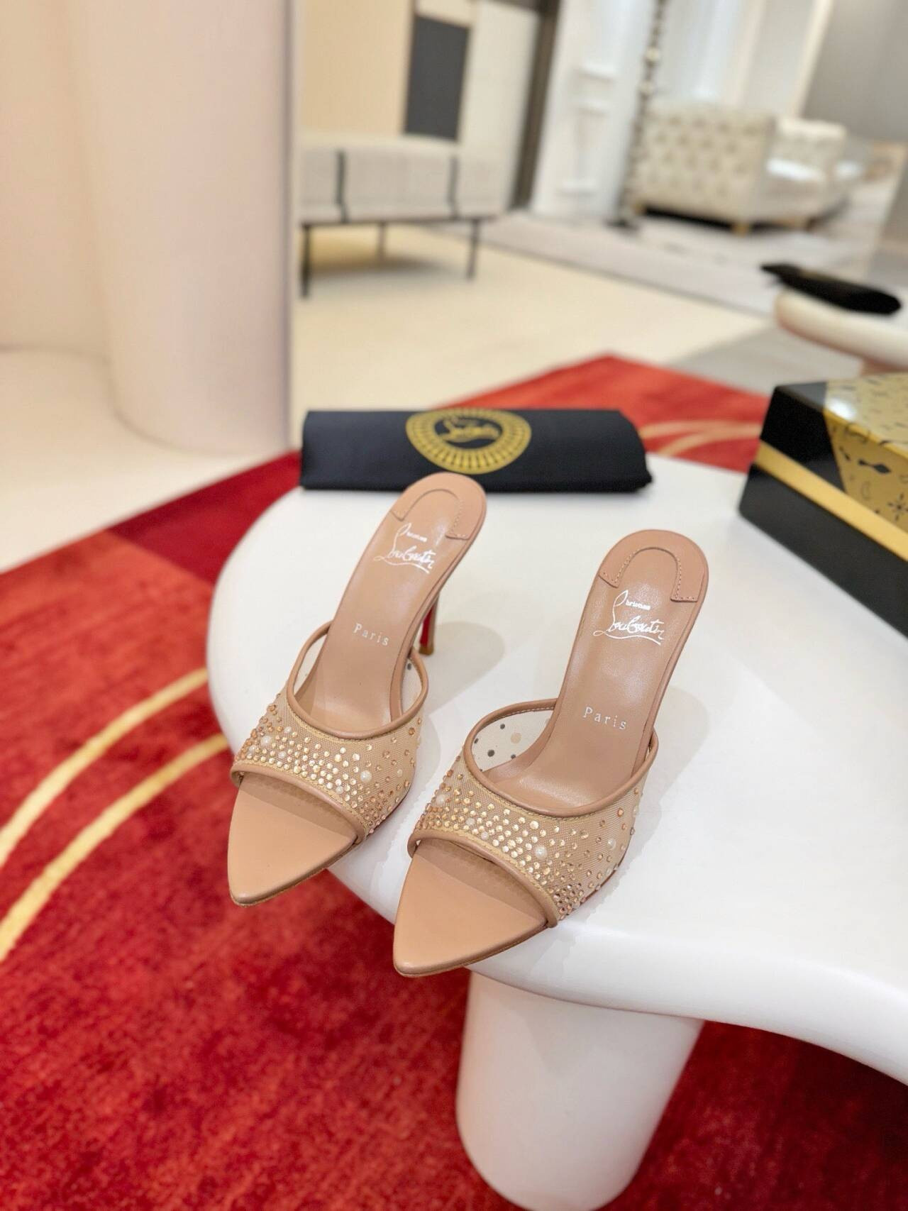 UA Chr1st1an Louboutin Miss Z Mule 10cm Heel