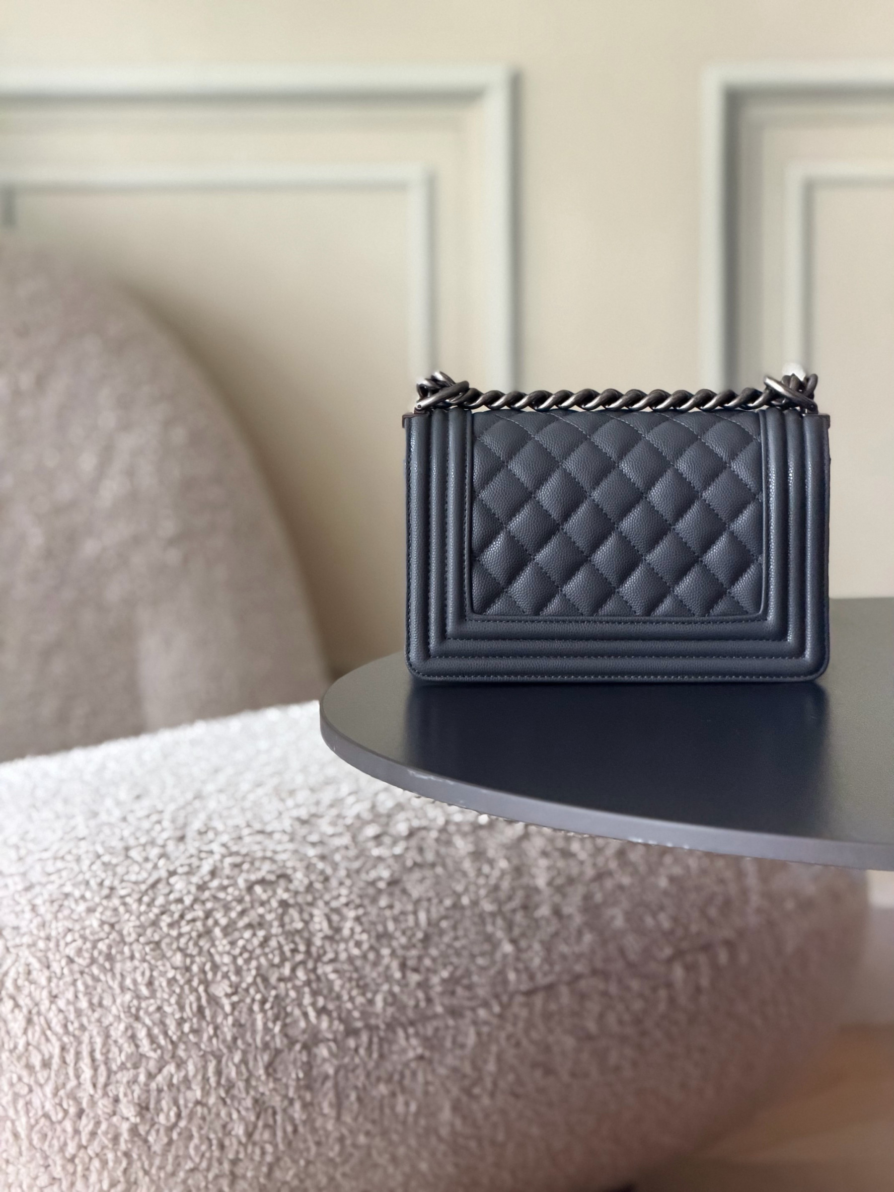 Ch**el boy handbag 12x20x7cm