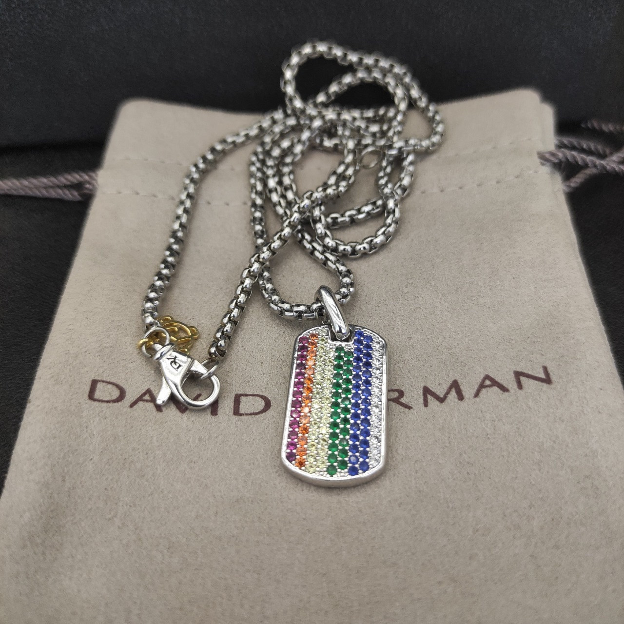 David Yurman brand Necklace(Chain length 50+5cm delay chain Chain thickness 3mm)