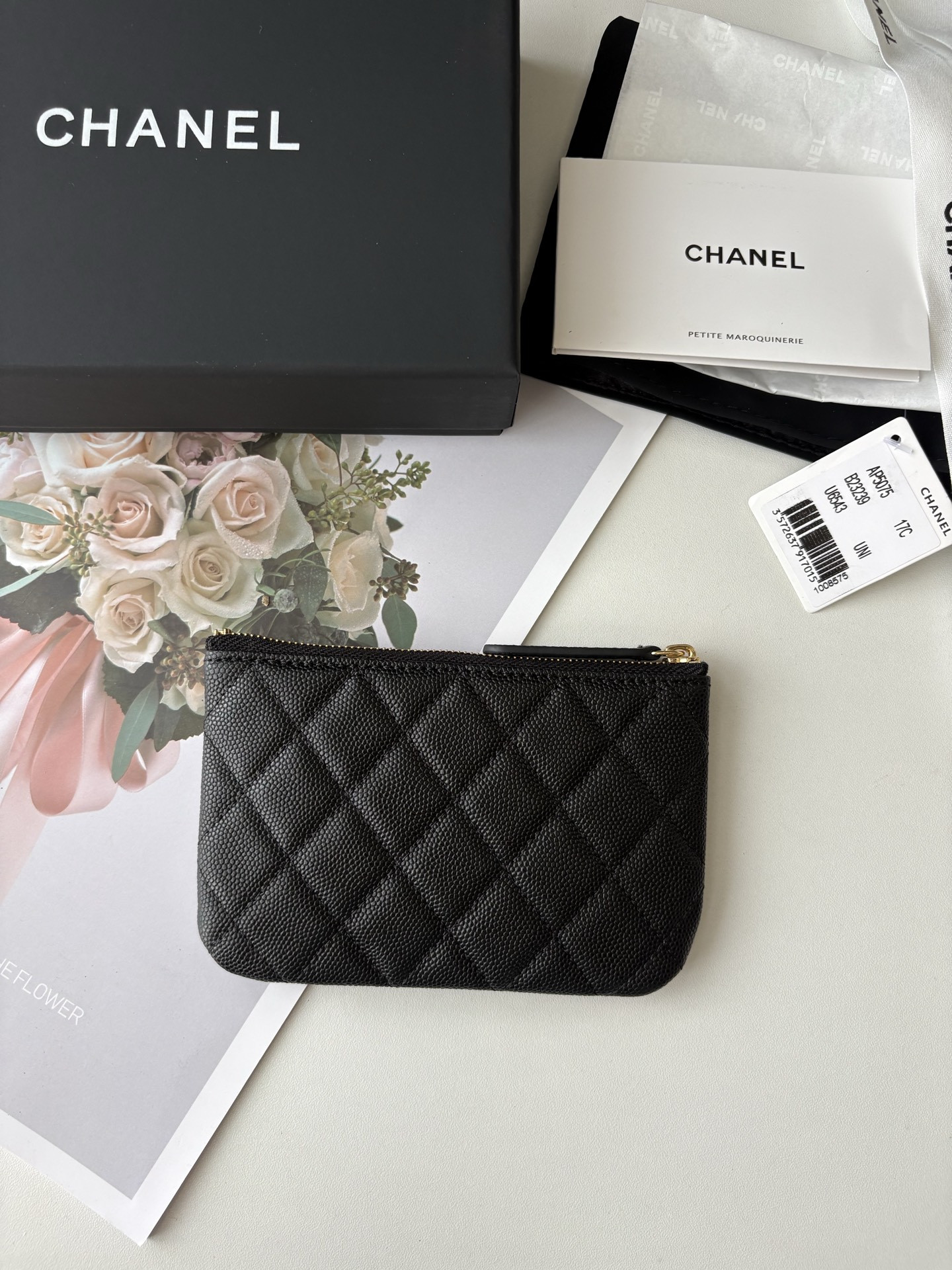 Ch**el Classic Zipped Pouch AS5075 14x9.5cm