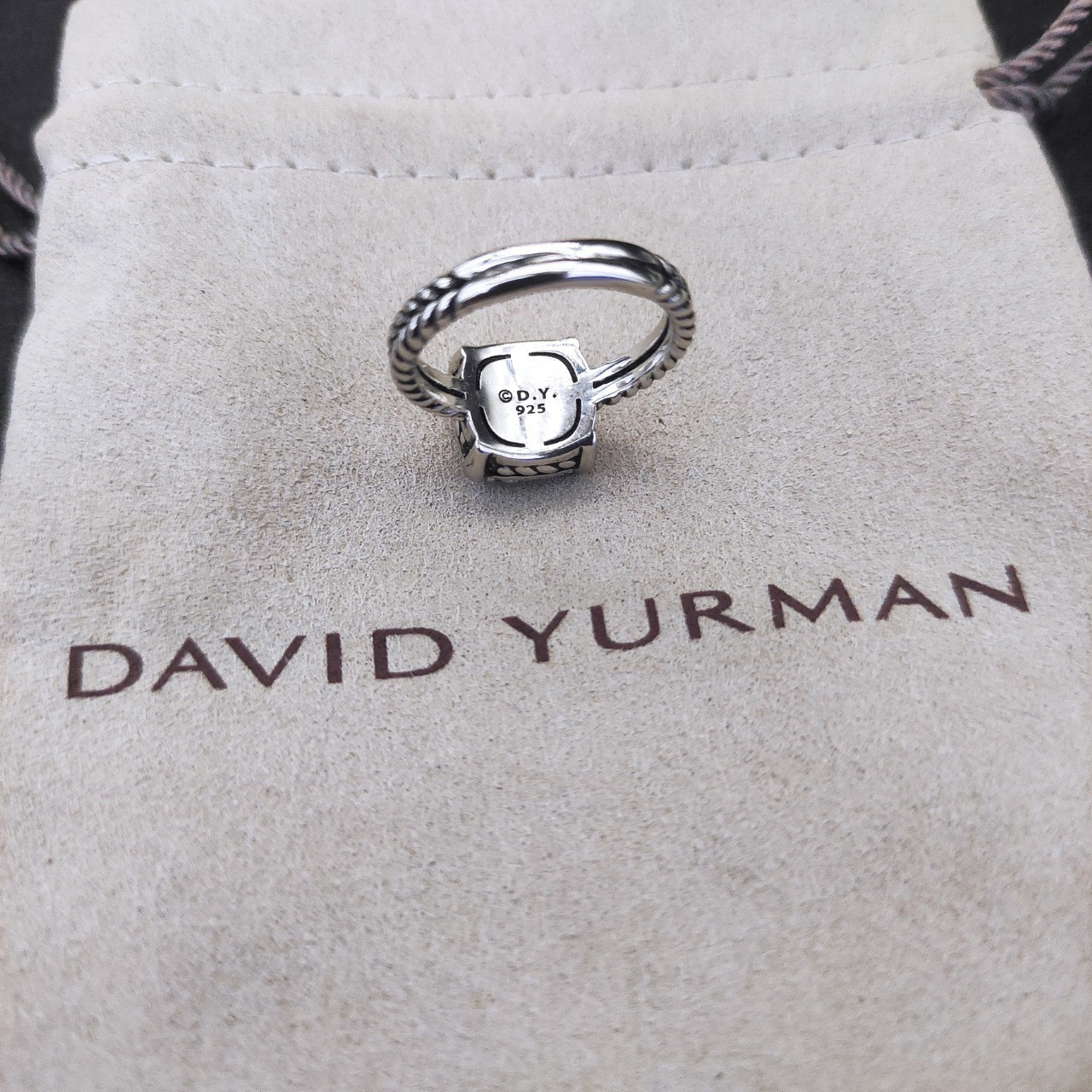 David Yurman Four prong full D1am0nd Ring