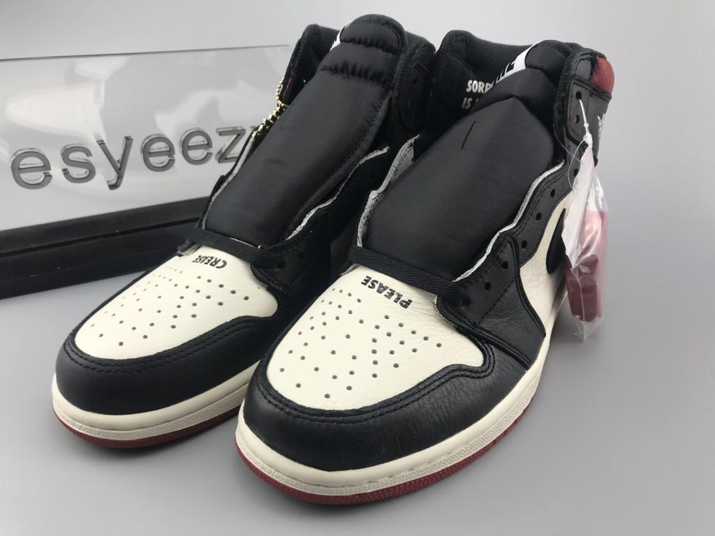 UA AIR JORDAN 1 RETRO HIGH OG NRG NOT FOR RESALE BLACK BRED