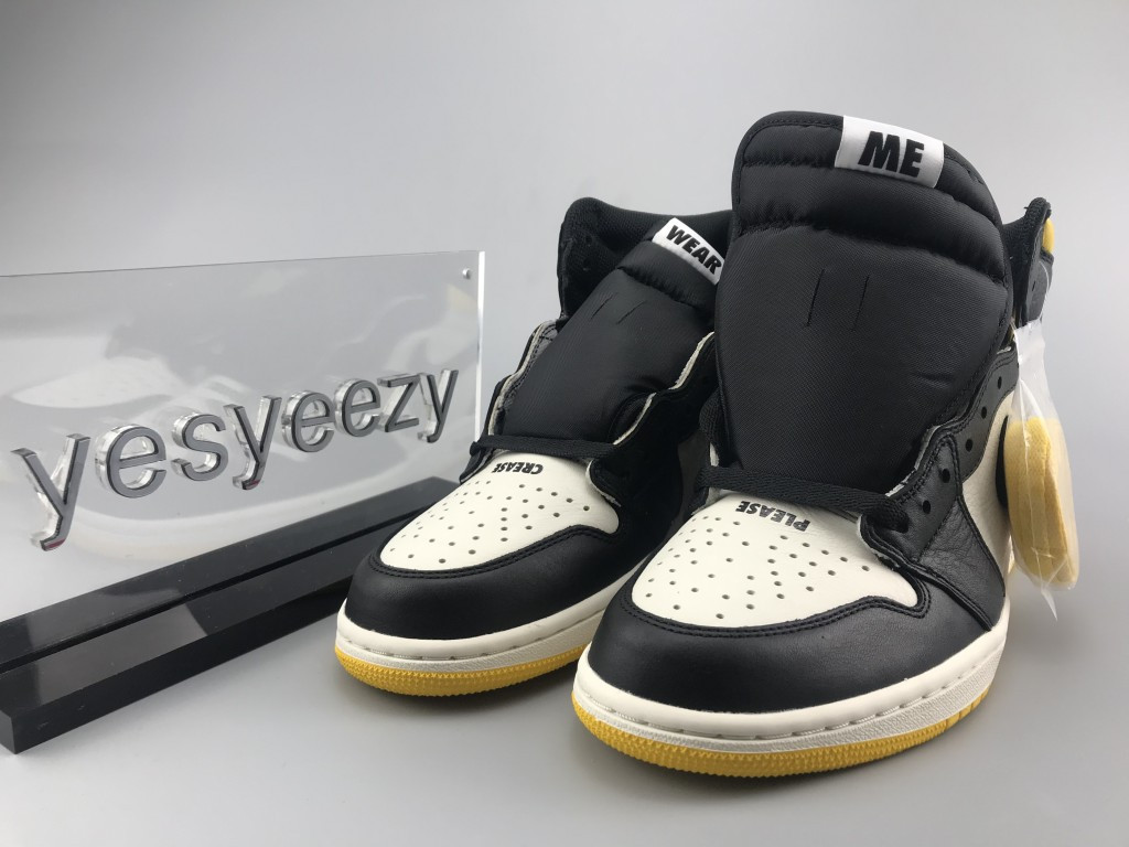 UA AIR JORDAN 1 RETRO HIGH OG NRG NOT FOR RESALE BLACK YELLOW