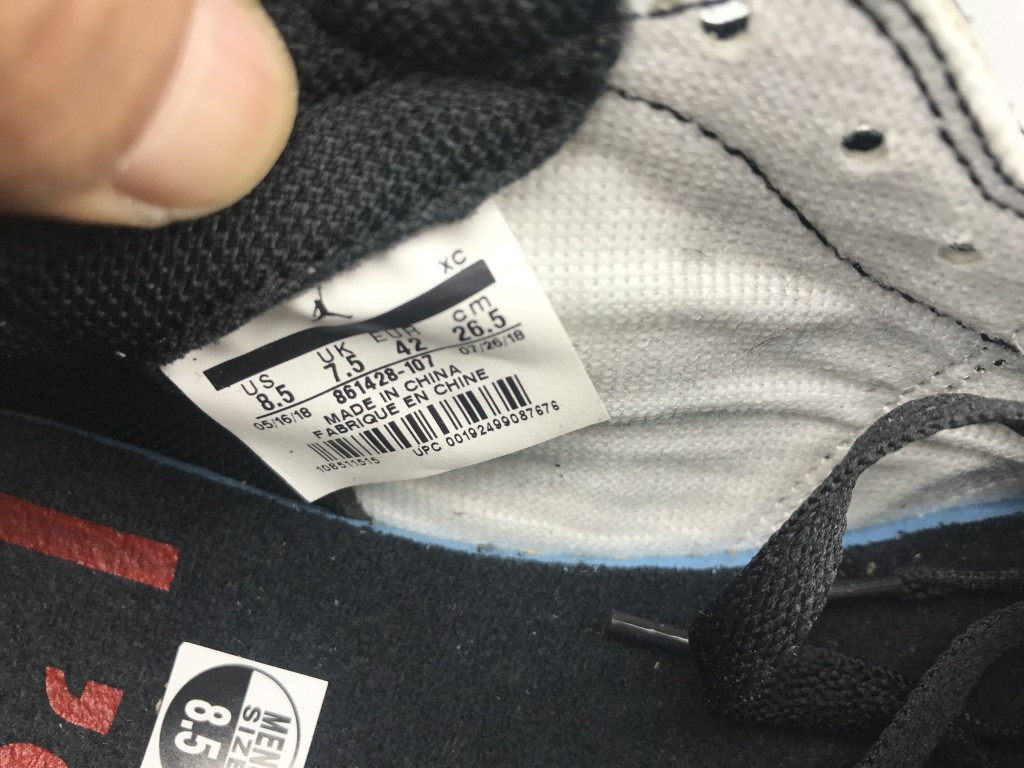 UA AIR JORDAN 1 RETRO HIGH OG NRG NOT FOR RESALE BLACK YELLOW