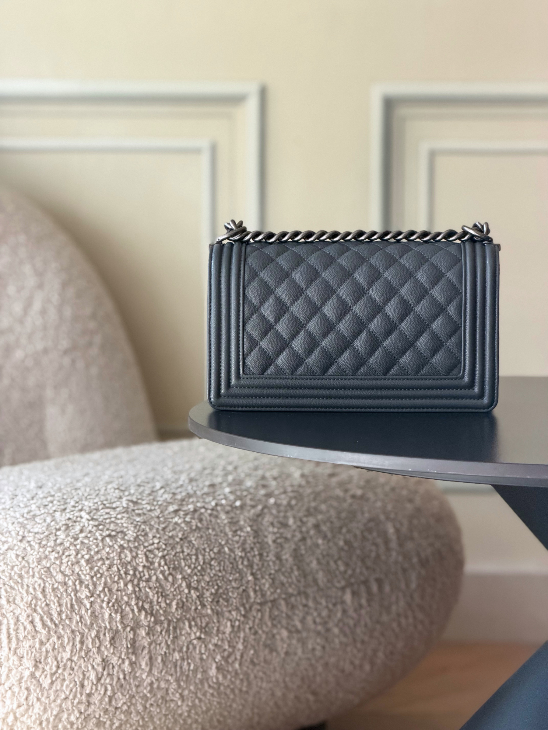 Ch**el Boy Handbag 15x25x9cm