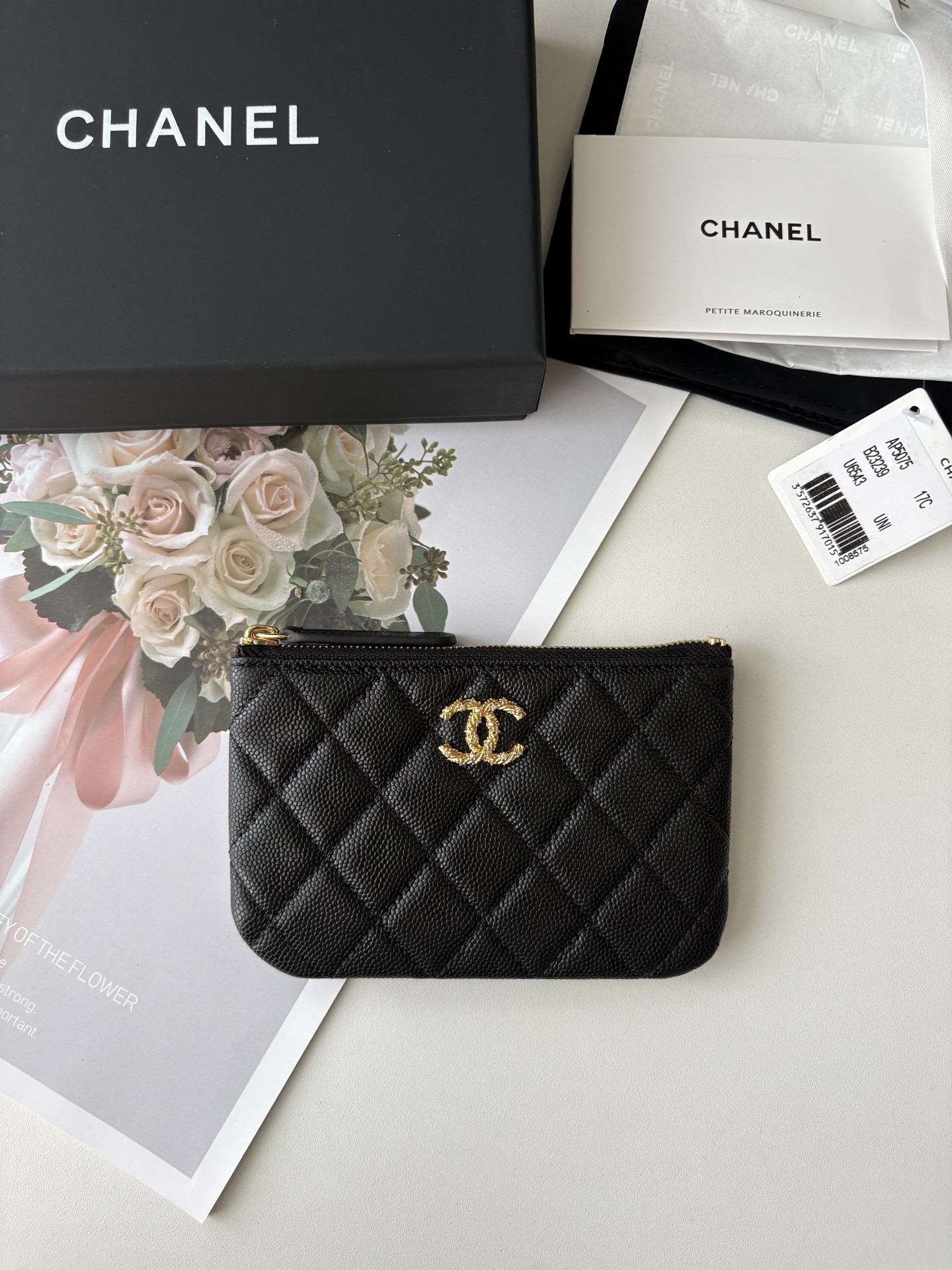 Ch**el Classic Zipped Pouch AS5075 14x9.5cm